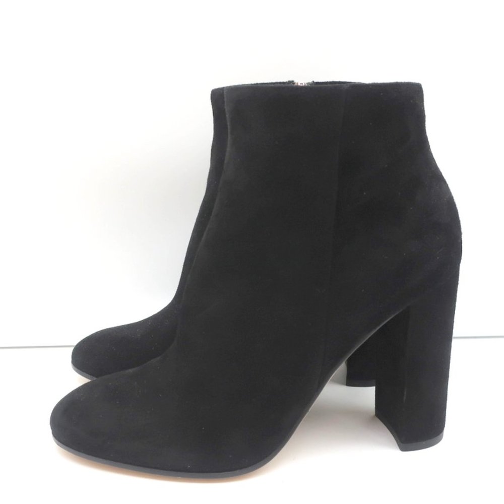 GIANVITO ROSSI ANKLE BOOTS BLACK SUEDE SIZE 39 HIGH HEEL BOOTIES - Picture 5 of 10